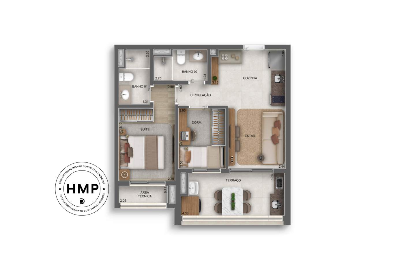 Apartamento, 3 quartos, 40120 m² - Foto 46