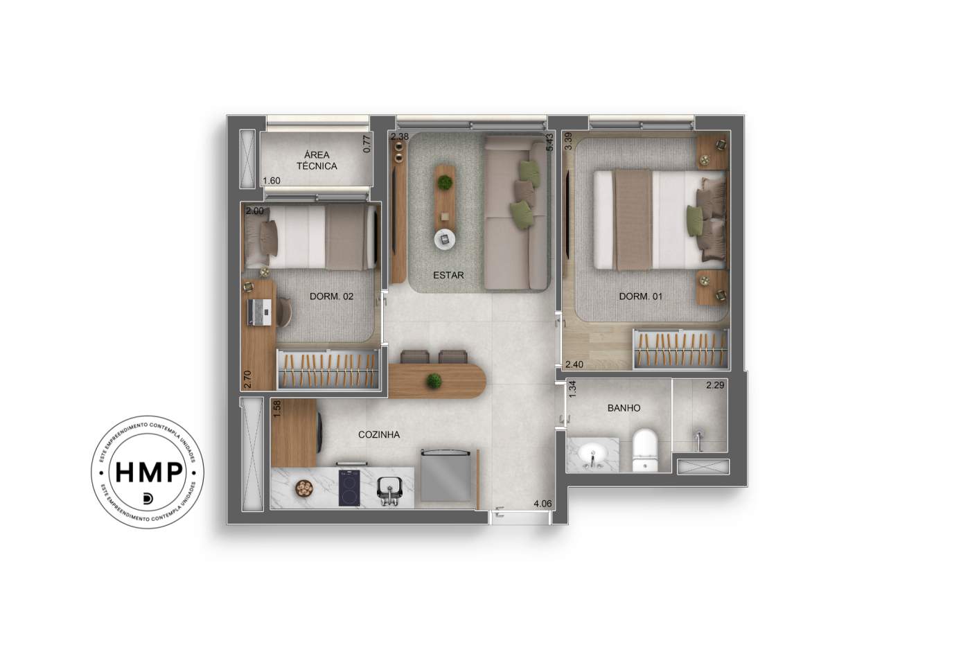 Apartamento, 3 quartos, 40120 m² - Foto 45