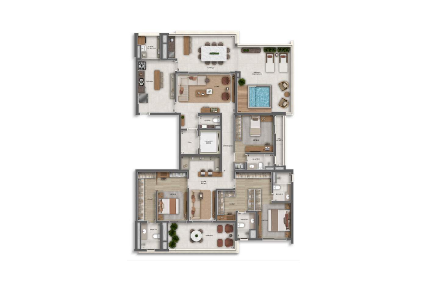 Apartamento, 3 quartos, 40120 m² - Foto 56