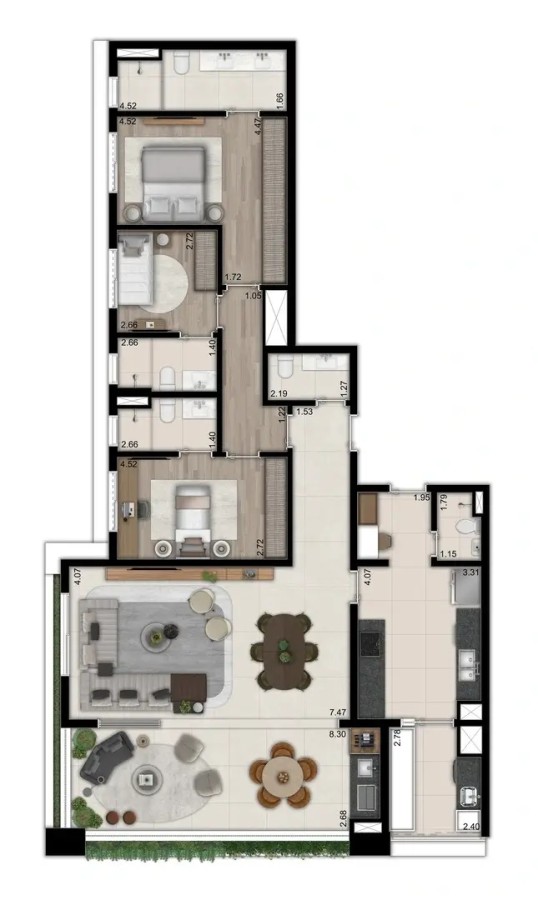 Apartamento, 3 quartos, 125316 m² - Foto 27