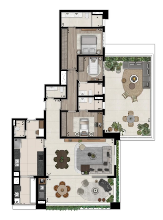 Apartamento, 3 quartos, 125316 m² - Foto 41