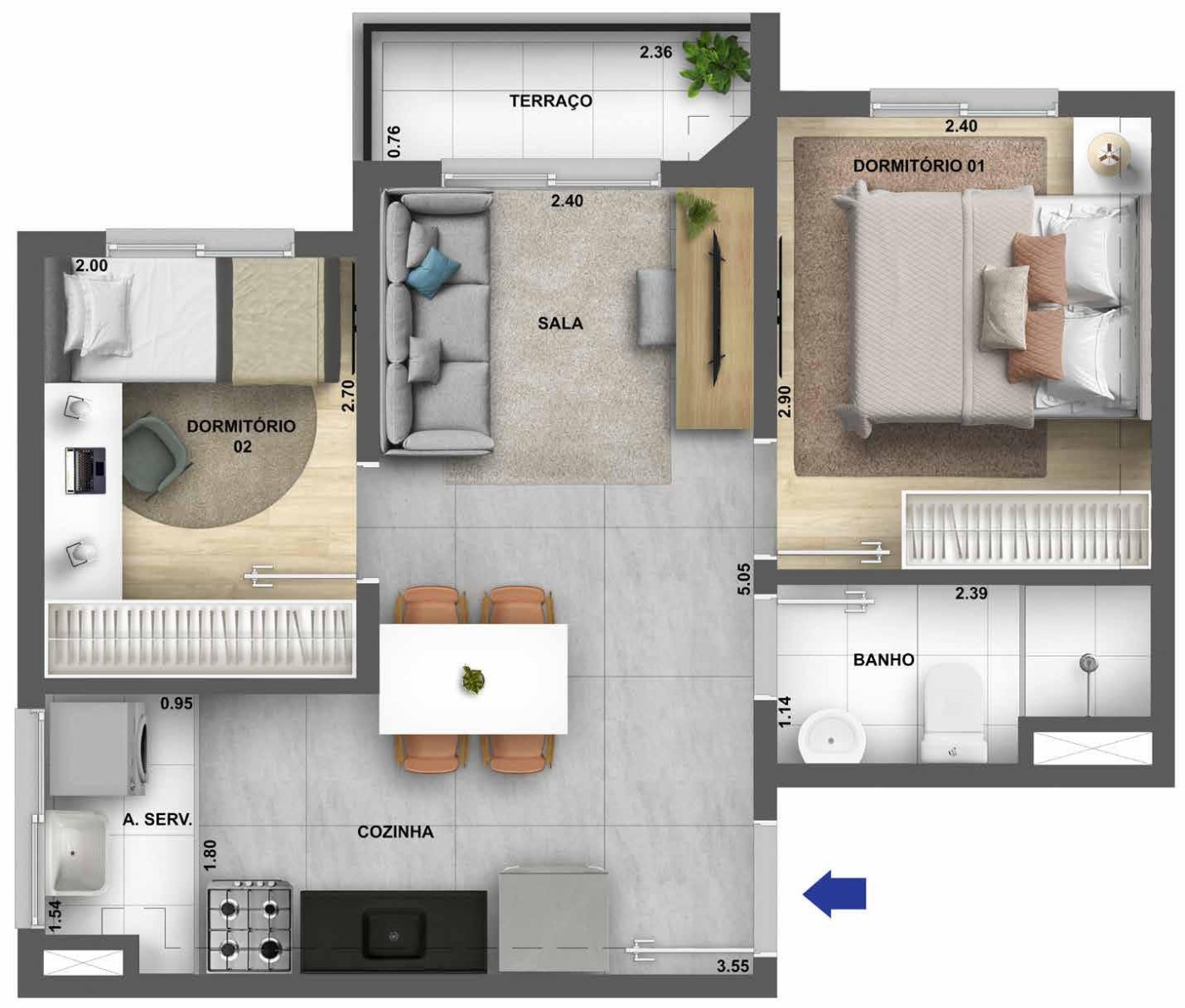 Apartamento, 2 quartos, 3238 m² - Foto 26