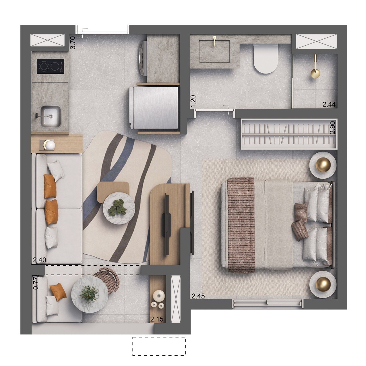 Casa, 2 quartos, 2437 m² - Foto 14