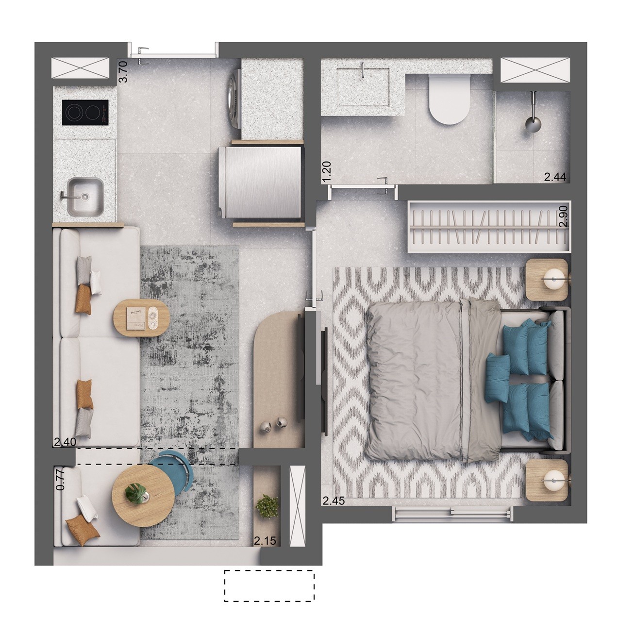 Casa, 2 quartos, 2437 m² - Foto 15