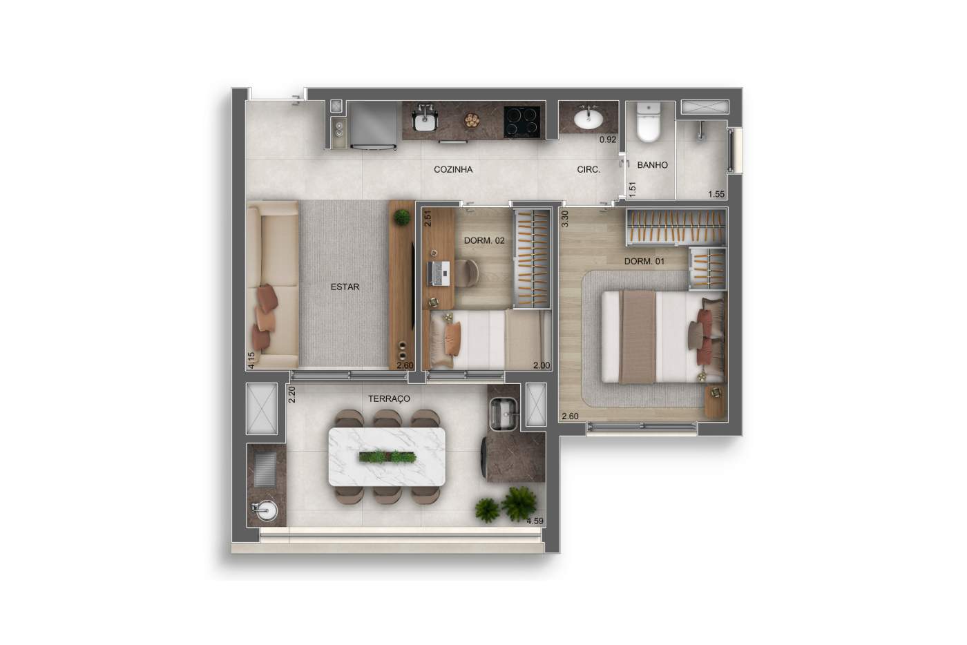 Casa, 2 quartos, 3148 m² - Foto 15