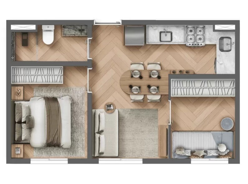 Casa, 2 quartos, 2441 m² - Foto 42