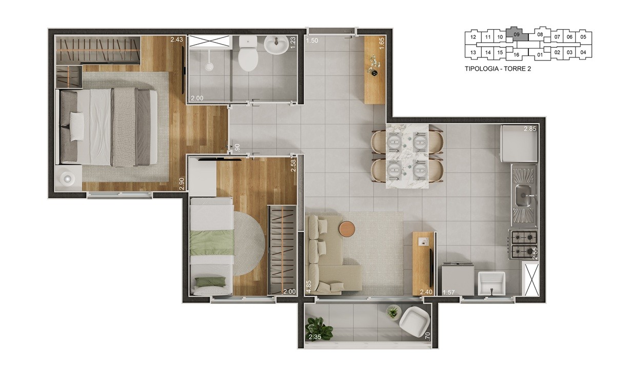 Casa, 2 quartos, 2543 m² - Foto 21