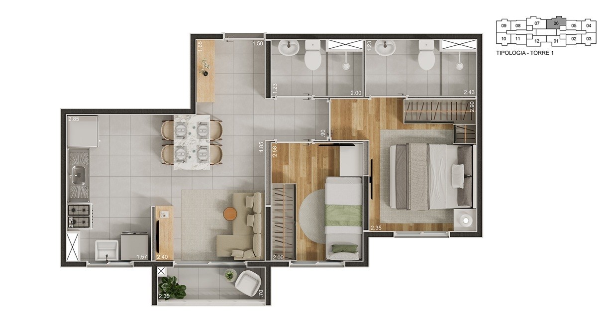 Casa, 2 quartos, 2543 m² - Foto 22