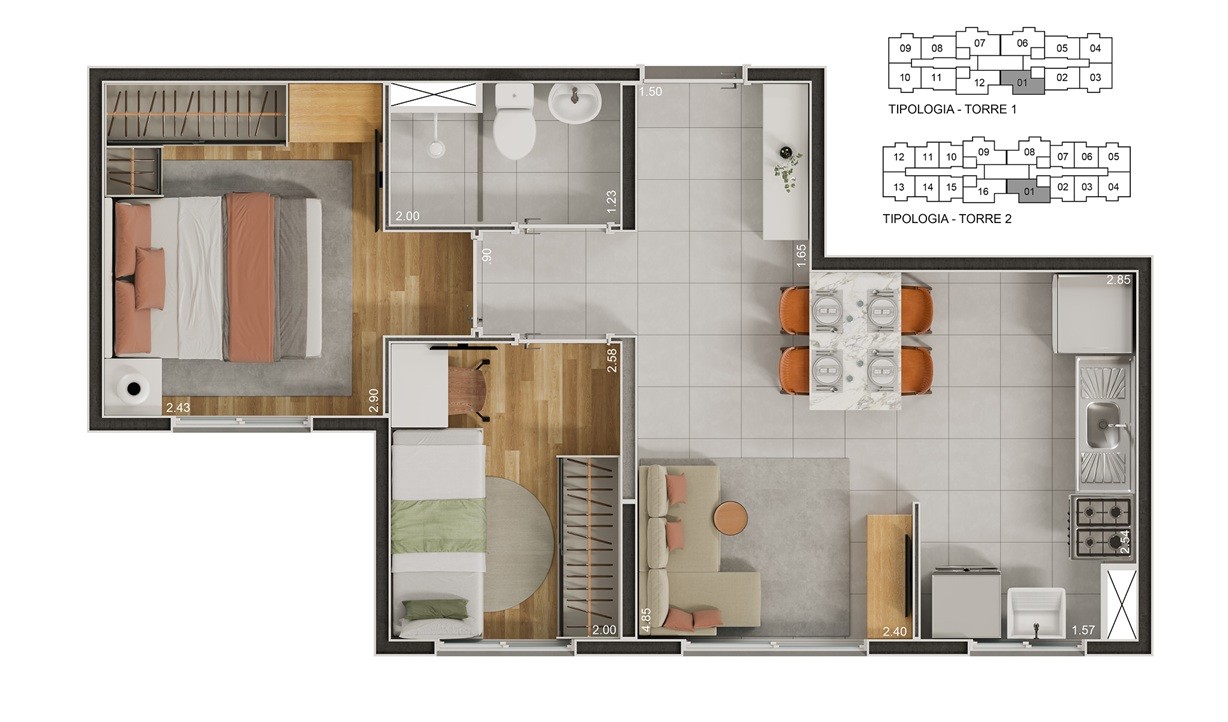 Casa, 2 quartos, 2543 m² - Foto 20