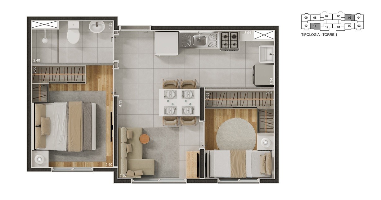 Casa, 2 quartos, 2543 m² - Foto 18