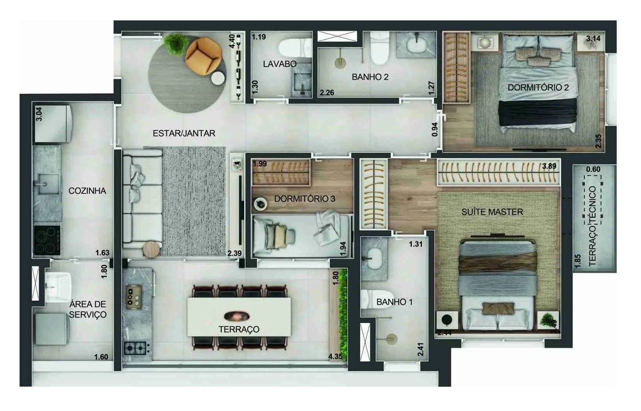 Apartamento, 3 quartos, 2268 m² - Foto 47