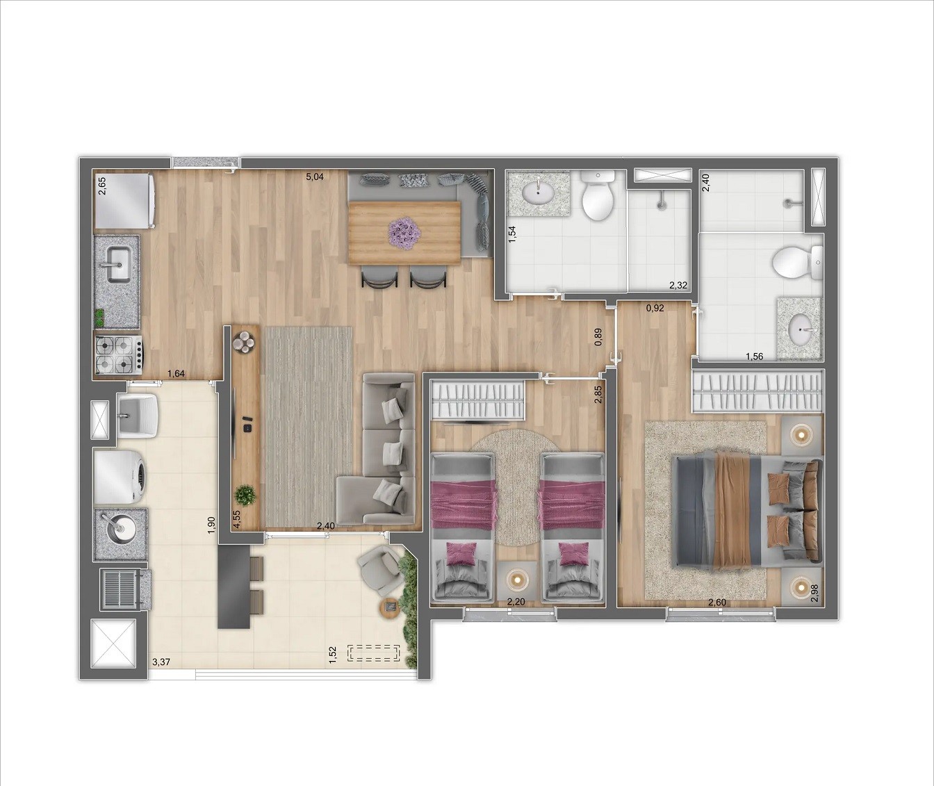 Apartamento, 3 quartos, 5770 m² - Foto 42