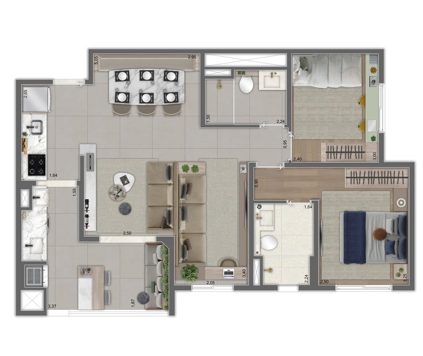 Apartamento, 3 quartos, 5770 m² - Foto 43