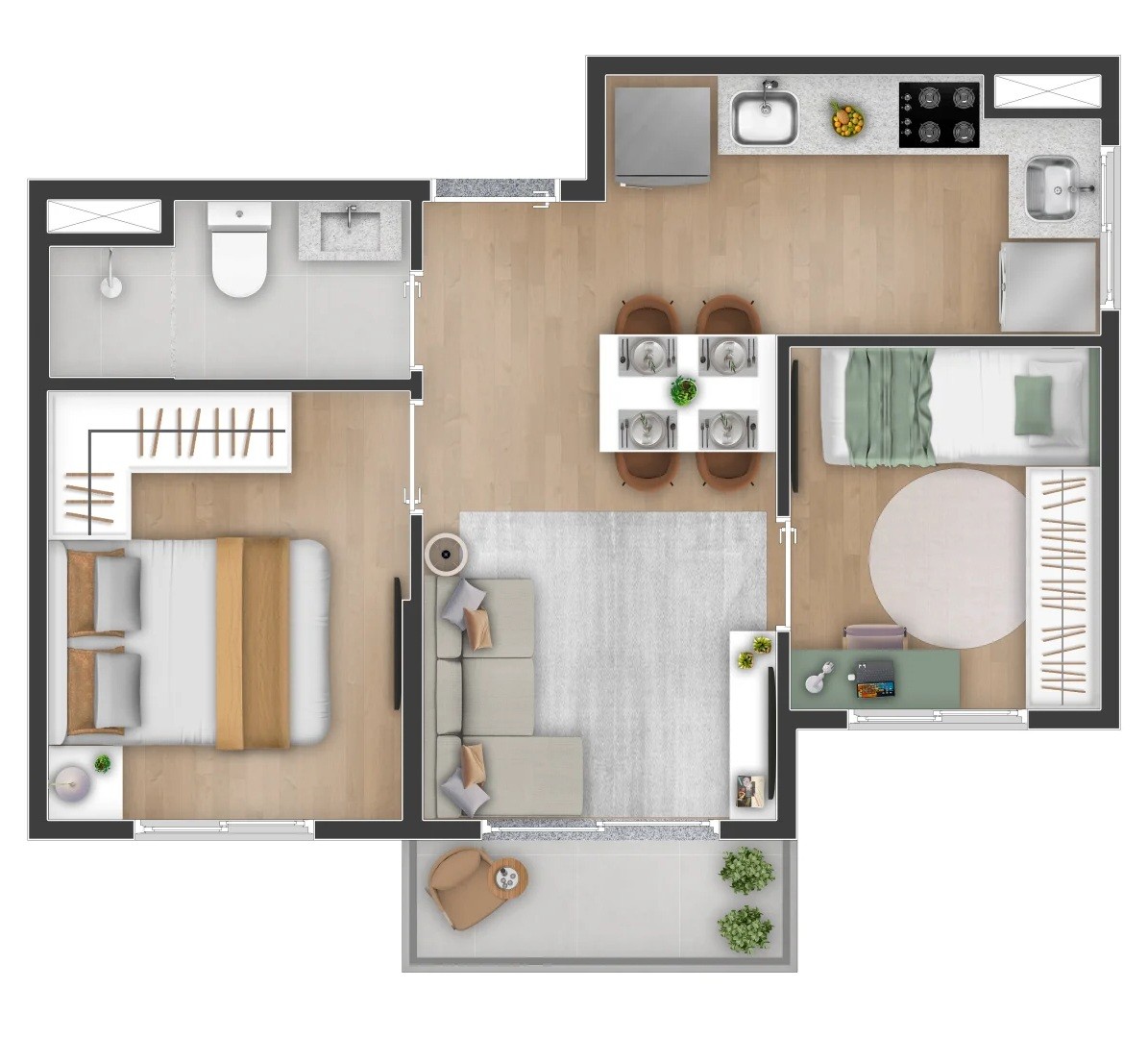 Casa, 2 quartos, 2438 m² - Foto 18