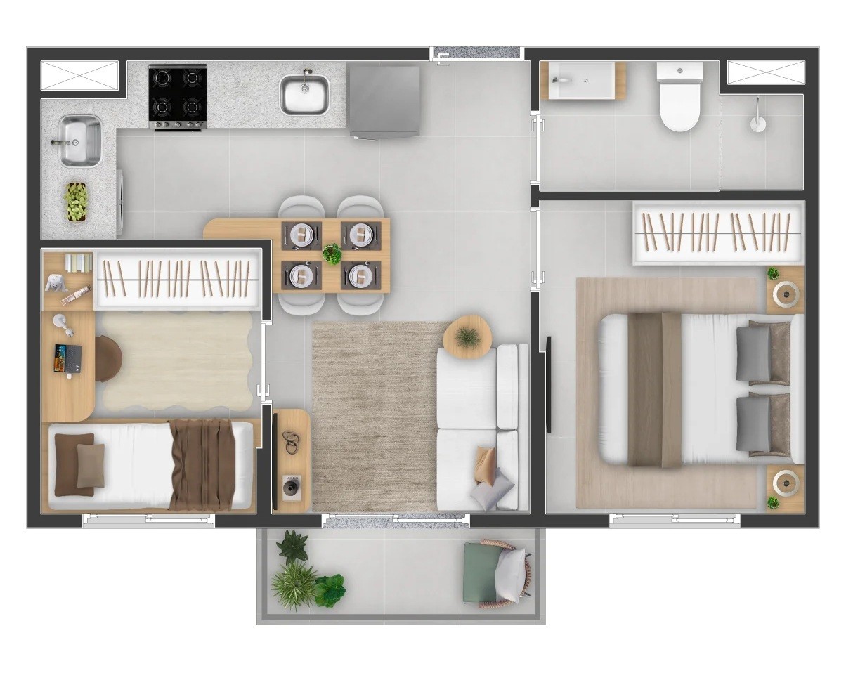 Casa, 2 quartos, 2438 m² - Foto 19