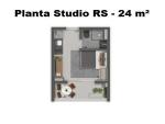 PLANTA STUDIO RS 24 m²