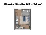 PLANTA STUDIO NR 24 m²
